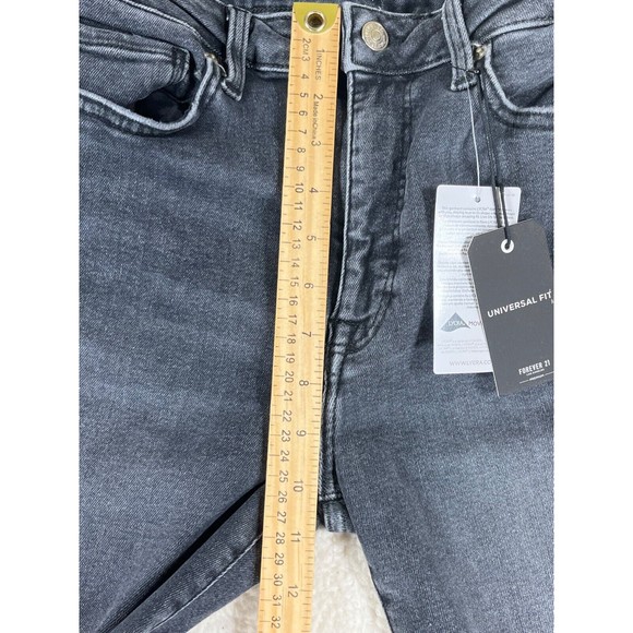 NWT Forever 21 Premium Universal Fit Women's Size M-L Black Denim Jeans‎ - Picture 6 of 9